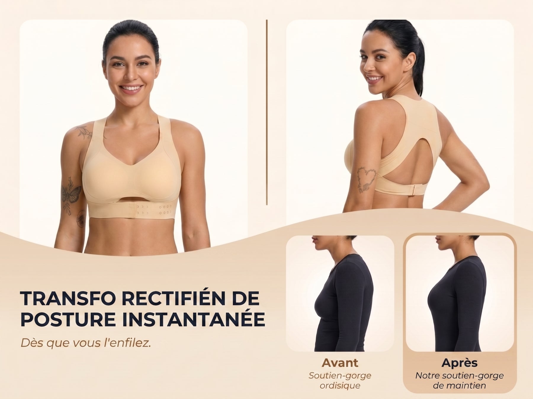 Soutien-gorge correcteur de posture — Contenu A+