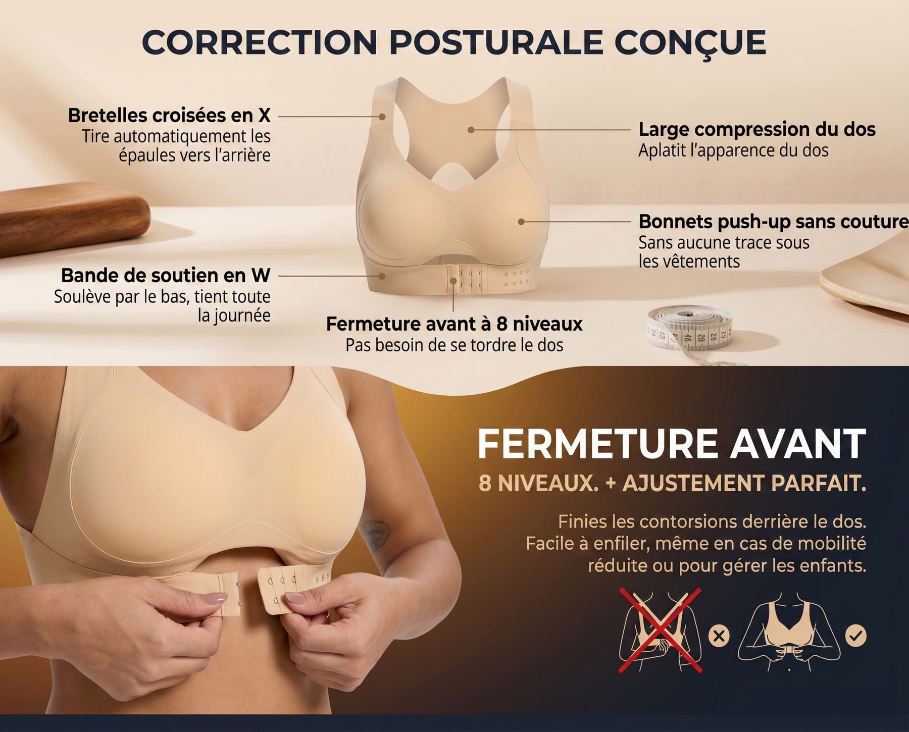 Soutien-gorge correcteur de posture — Contenu A+