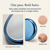 Handheld Makeup Mirror with Hair Eraser — 2-in-1 Reusable Depilation Tool