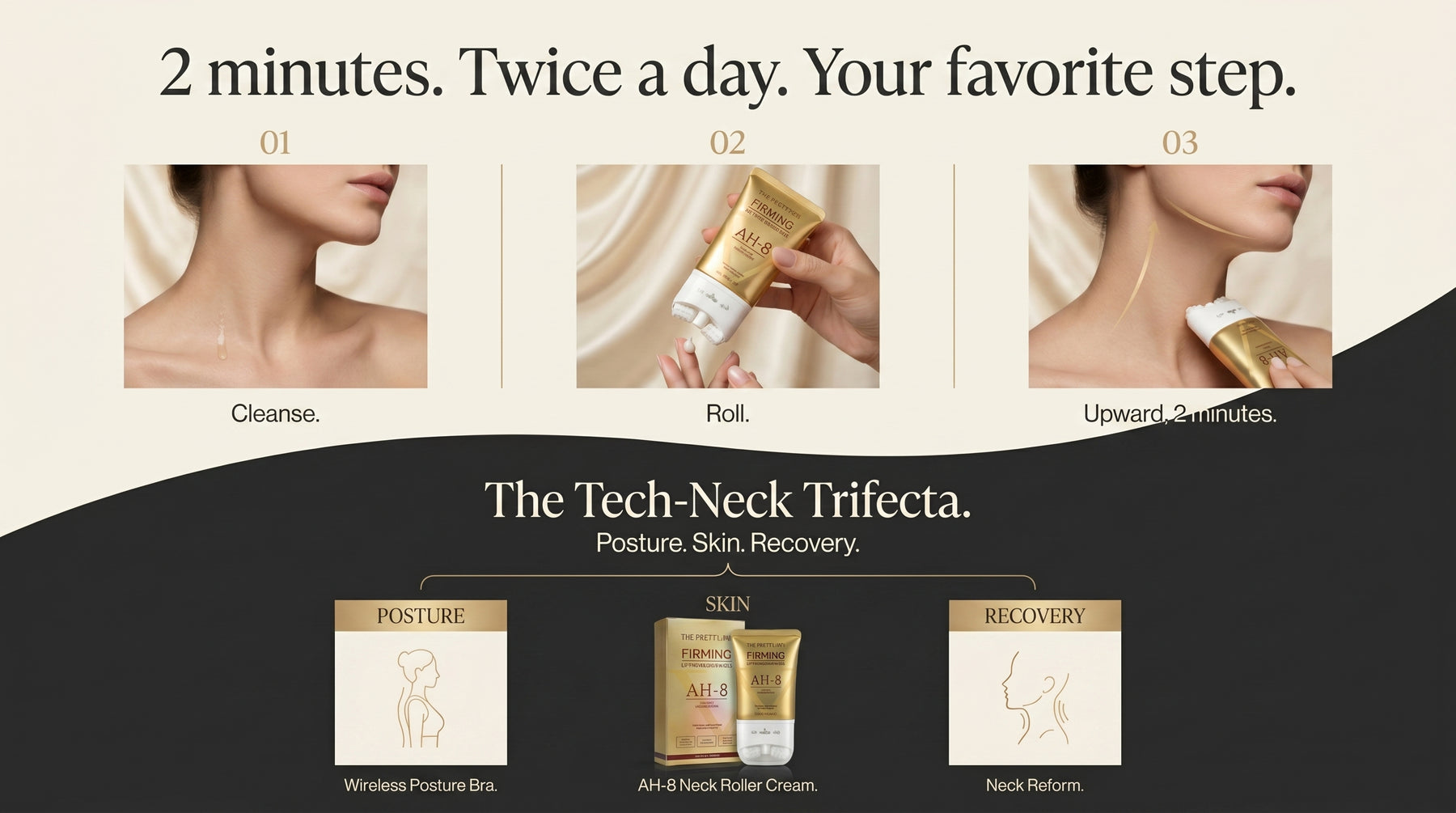 Tech Neck Cream — Anti-Wrinkle Neck Serum — A+ Content