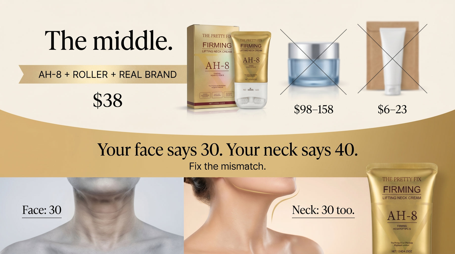 Tech Neck Cream — Anti-Wrinkle Neck Serum — A+ Content