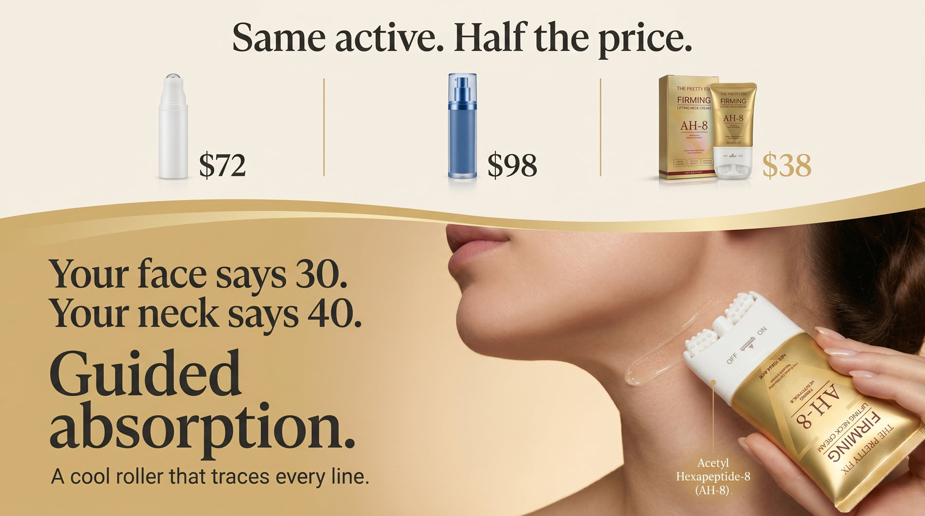 Tech Neck Cream — Anti-Wrinkle Neck Serum — A+ Content