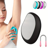 Handheld Makeup Mirror with Hair Eraser — 2-in-1 Reusable Depilation Tool