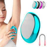 Handheld Makeup Mirror with Hair Eraser — 2-in-1 Reusable Depilation Tool
