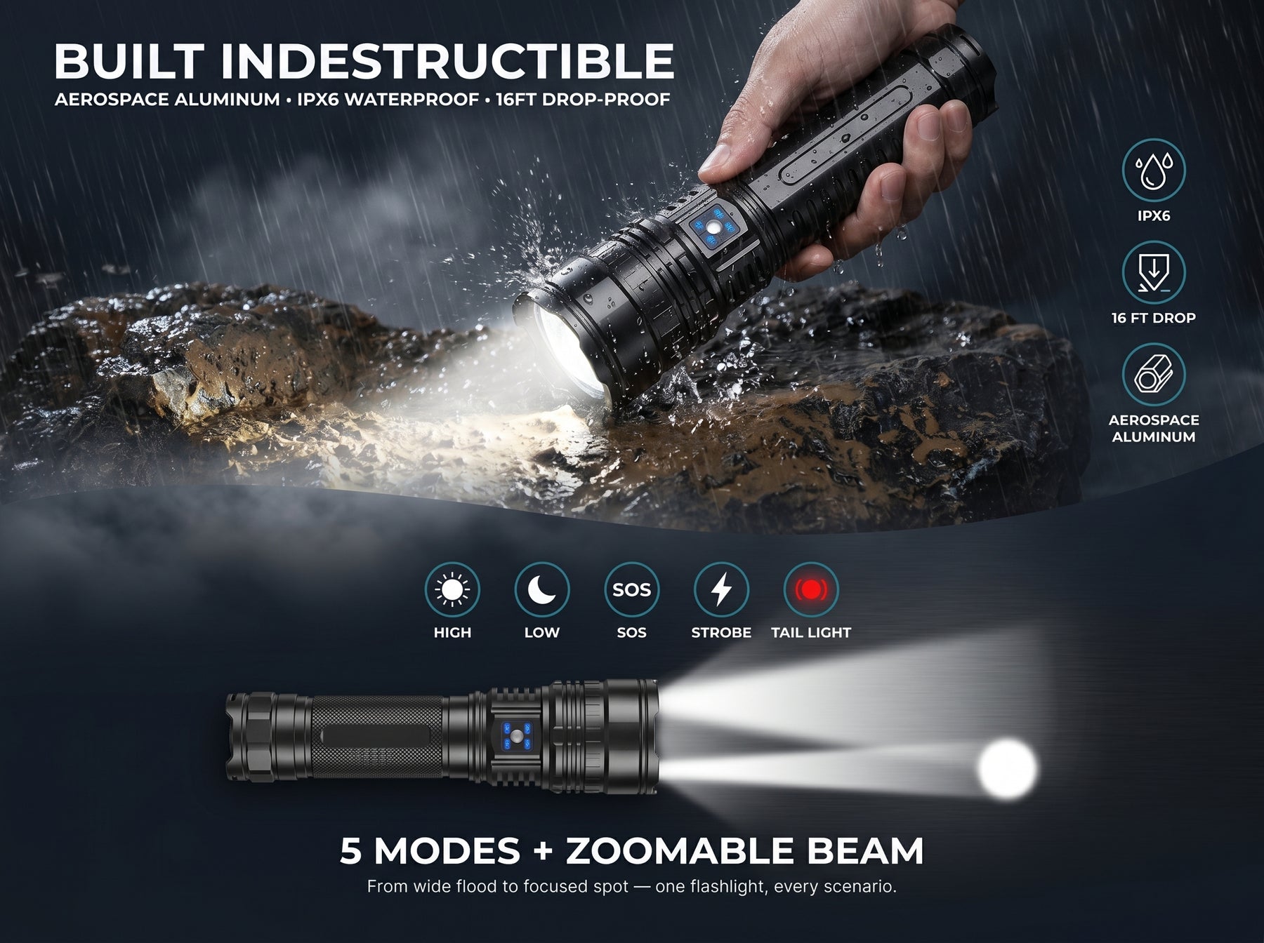 Ultra Bright LED Flashlight — Full A+ Content