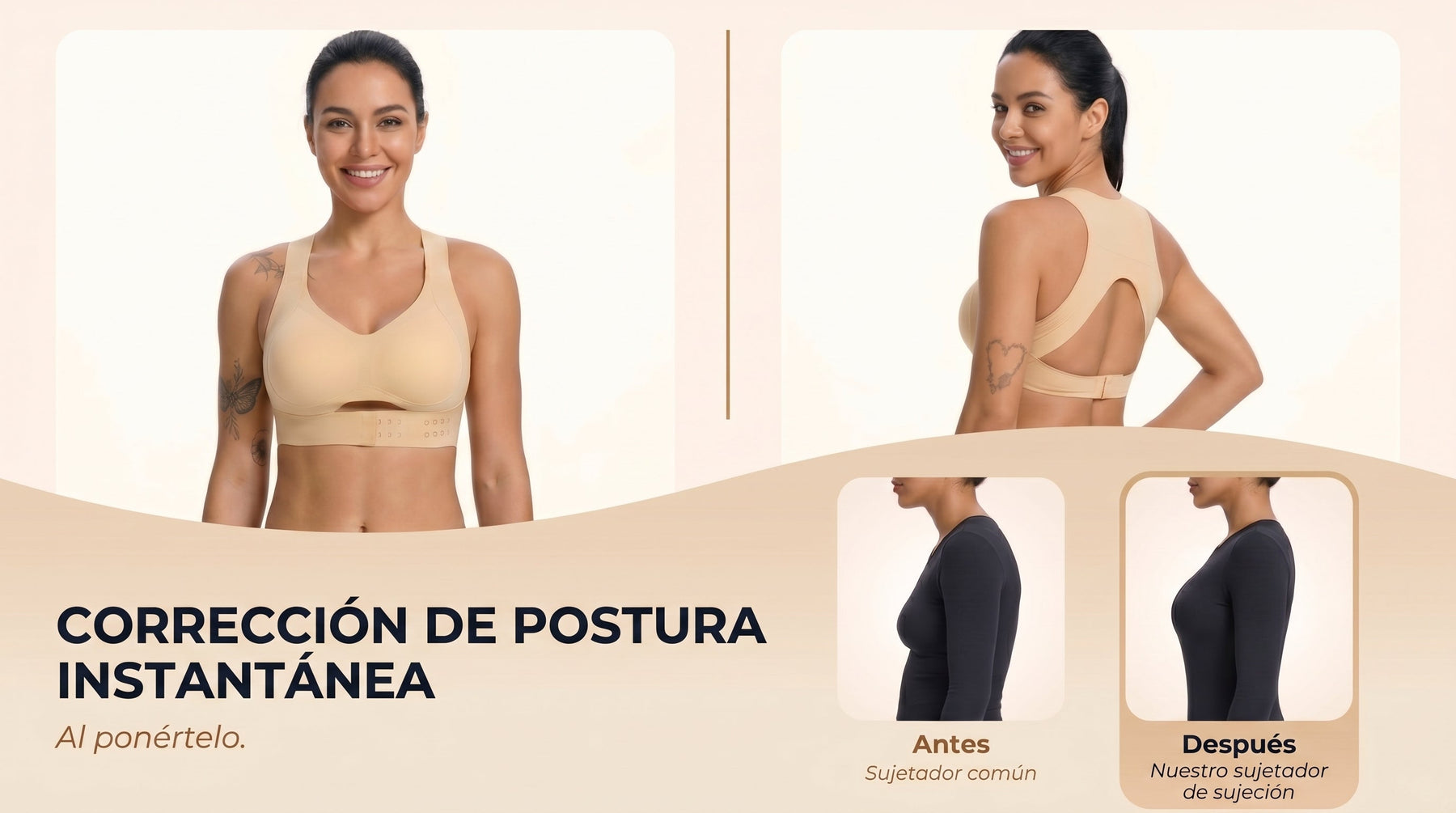 Sostén corrector de postura — Contenido A+